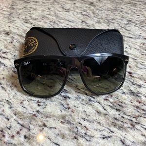 Ray Ban Black Frame Grey Gradient Lenses